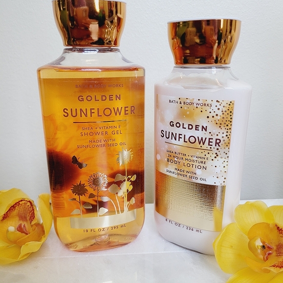Bath & Body Works Other - Golden Sunflower Bath Gel & Body Lotion Set Bath & Body Works *NWT